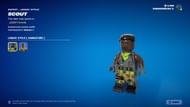 The LEGO version of Scout in Fortnite (Image via Epic Games)